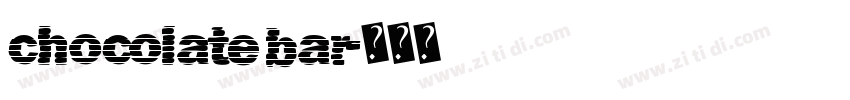 chocolate bar字体转换